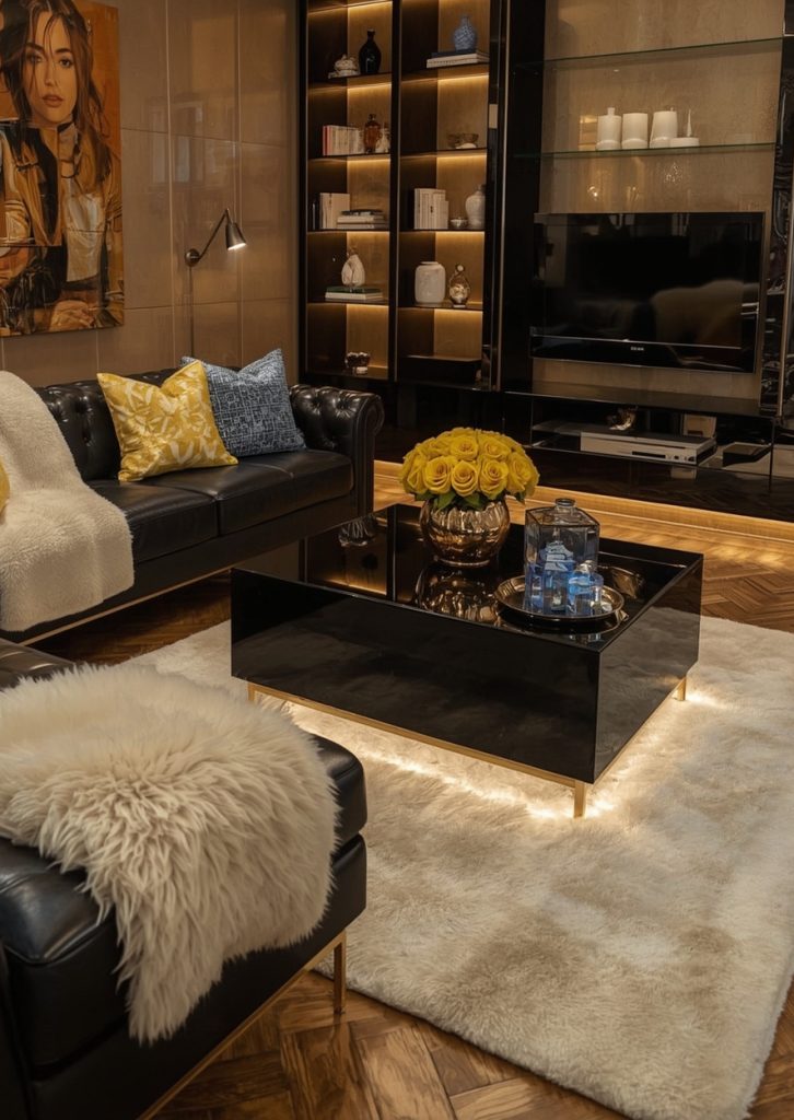 living room on a budget