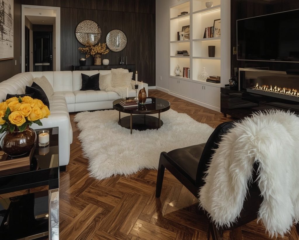 living room on a budget