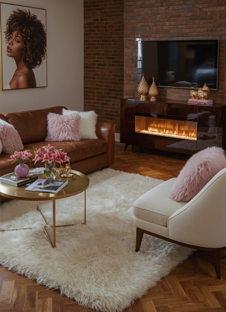 living room on a budget