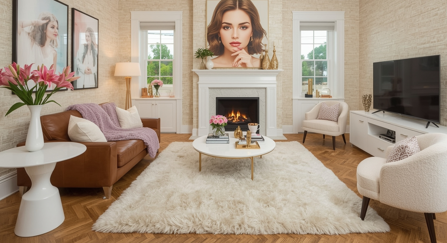 living room on a budget