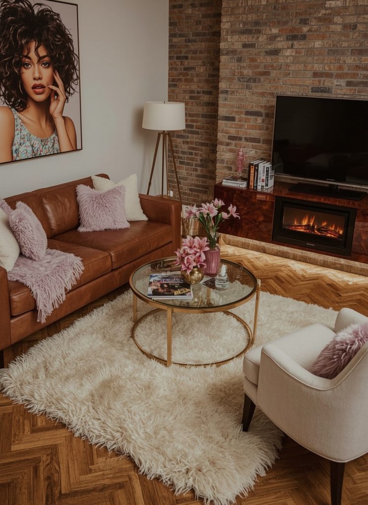 living room on a budget