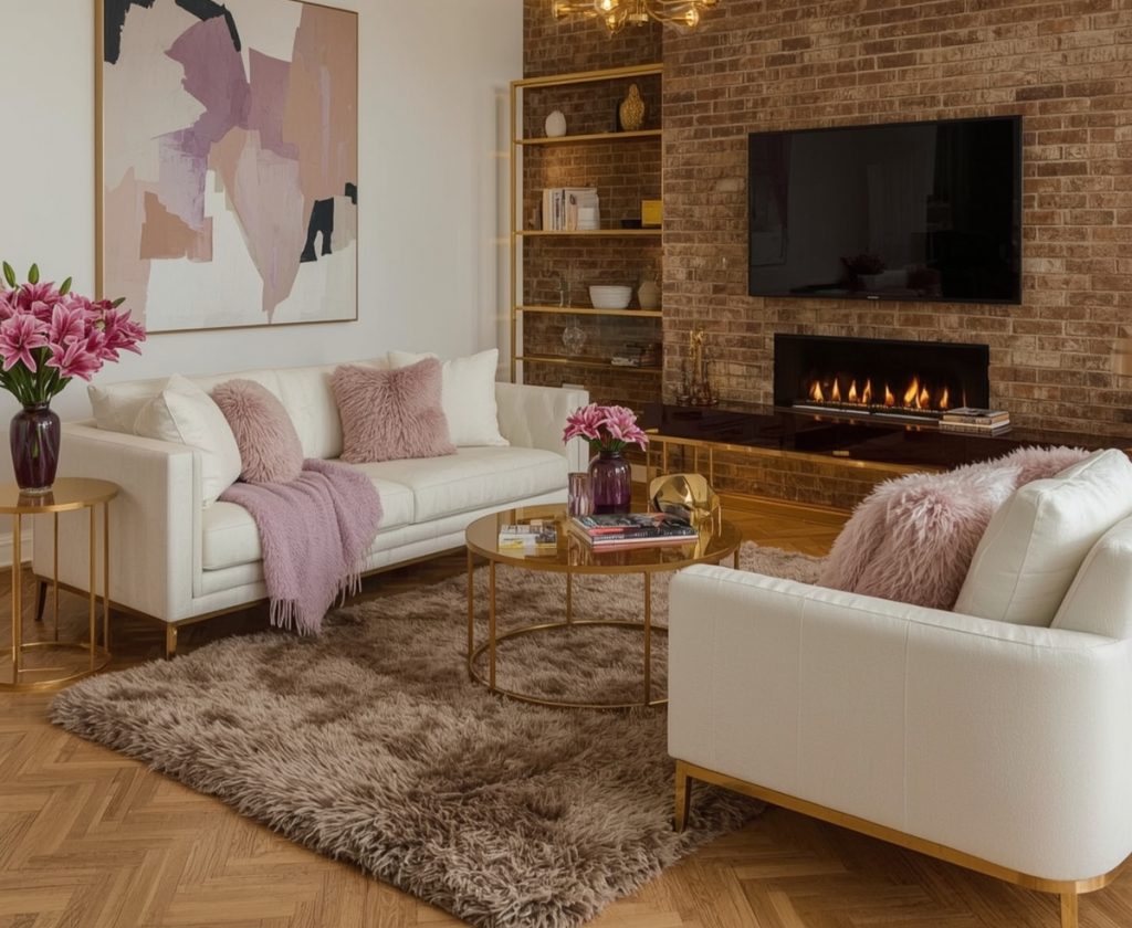 living room on a budget