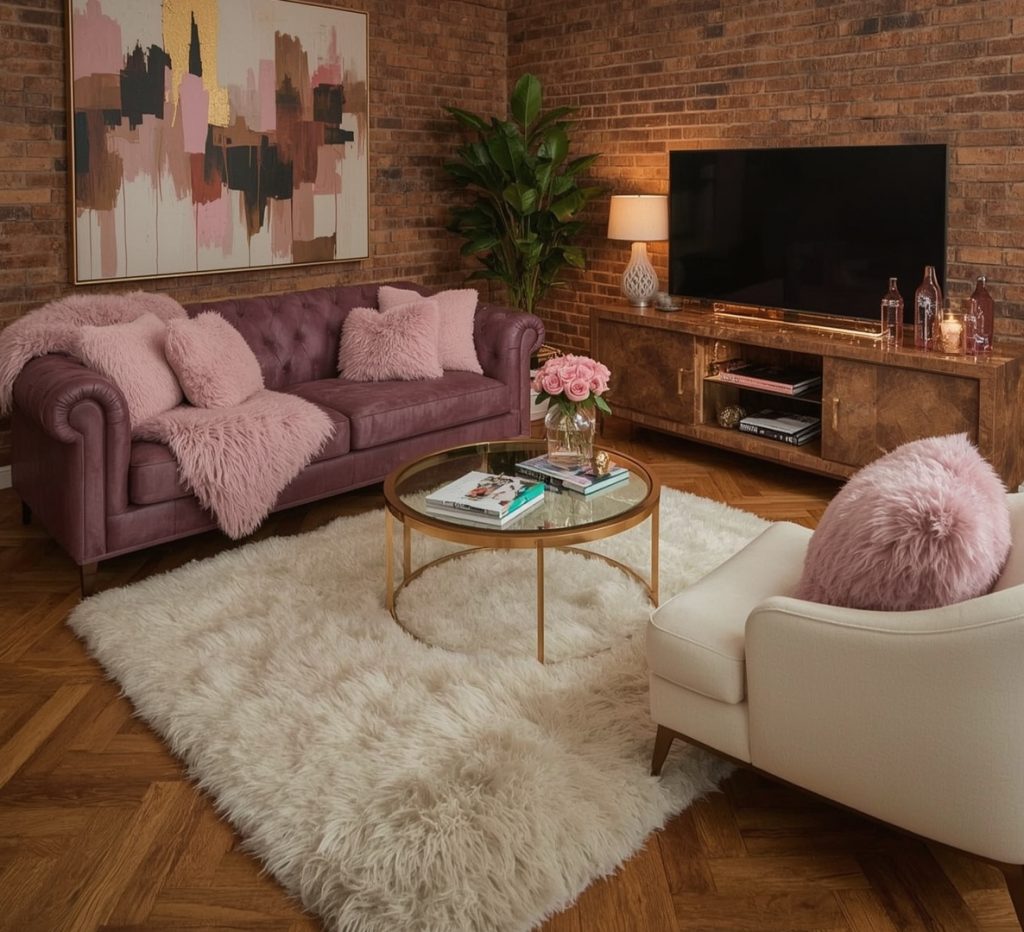 living room on a budget