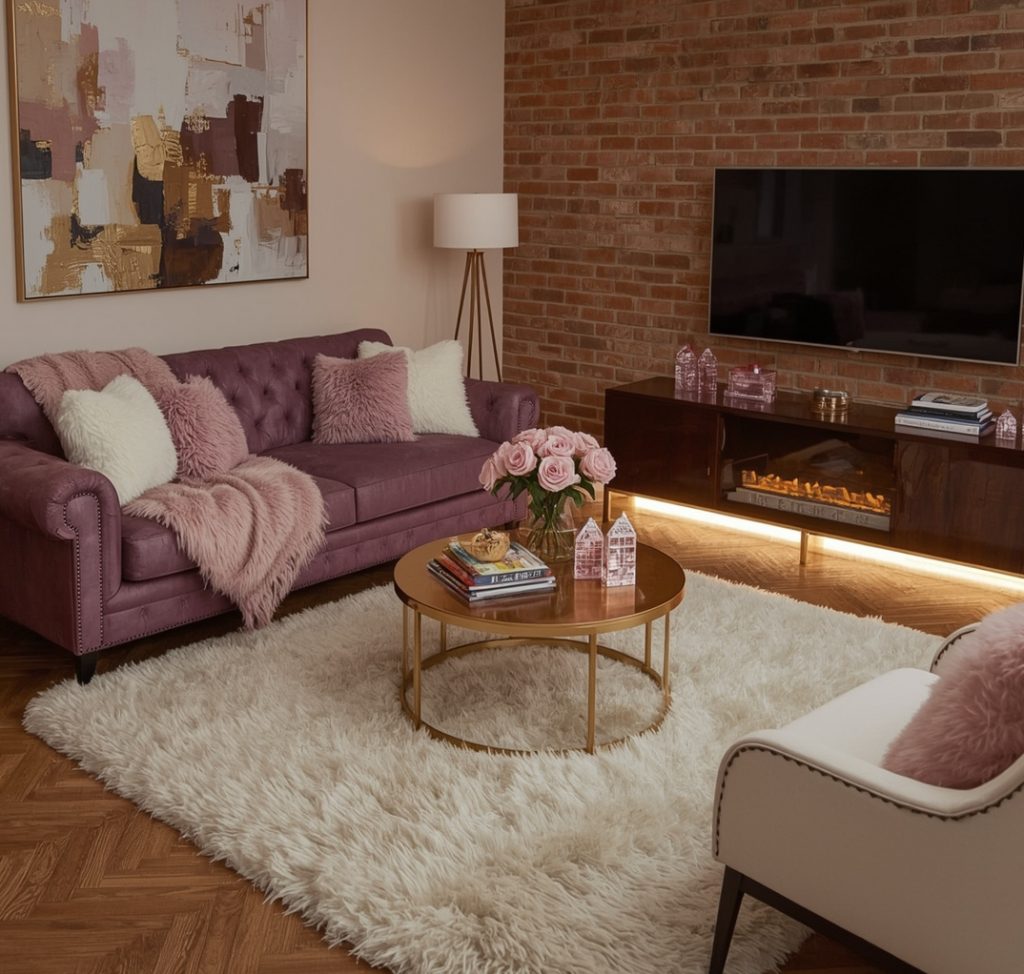 living room on a budget