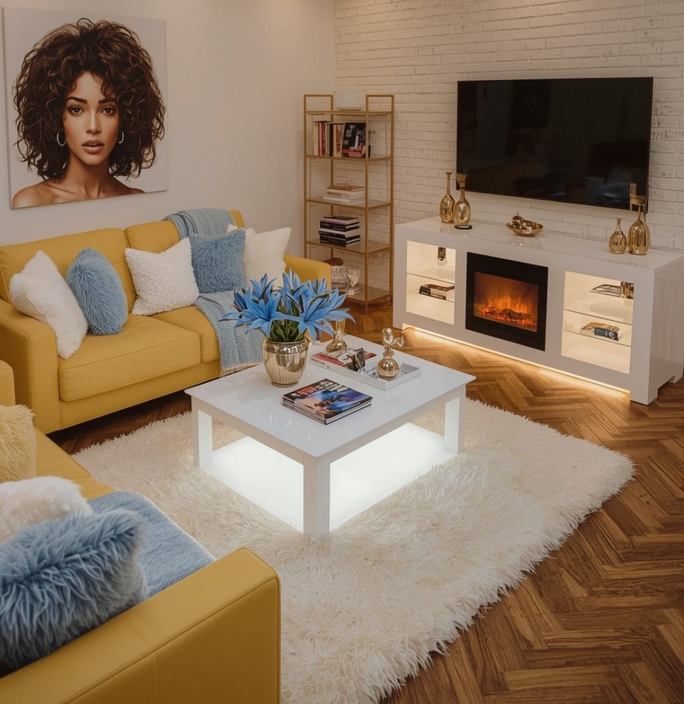 living room on a budget