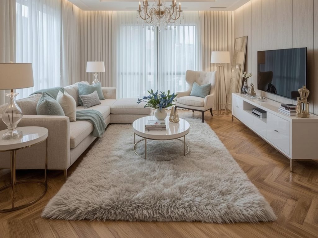 living room on a budget