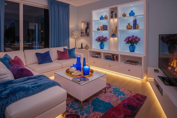 Top affordable tips for a blue living room decor