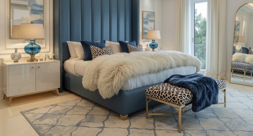 blue bedroom decor